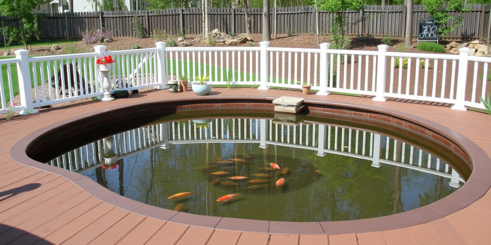 Choosing Between Composite and PVC for Your Fish Pond Deck