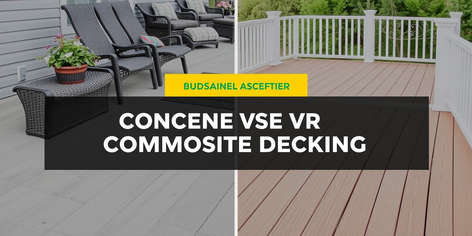 Choosing Between Concrete and Composite Decking: Which is Right for You?