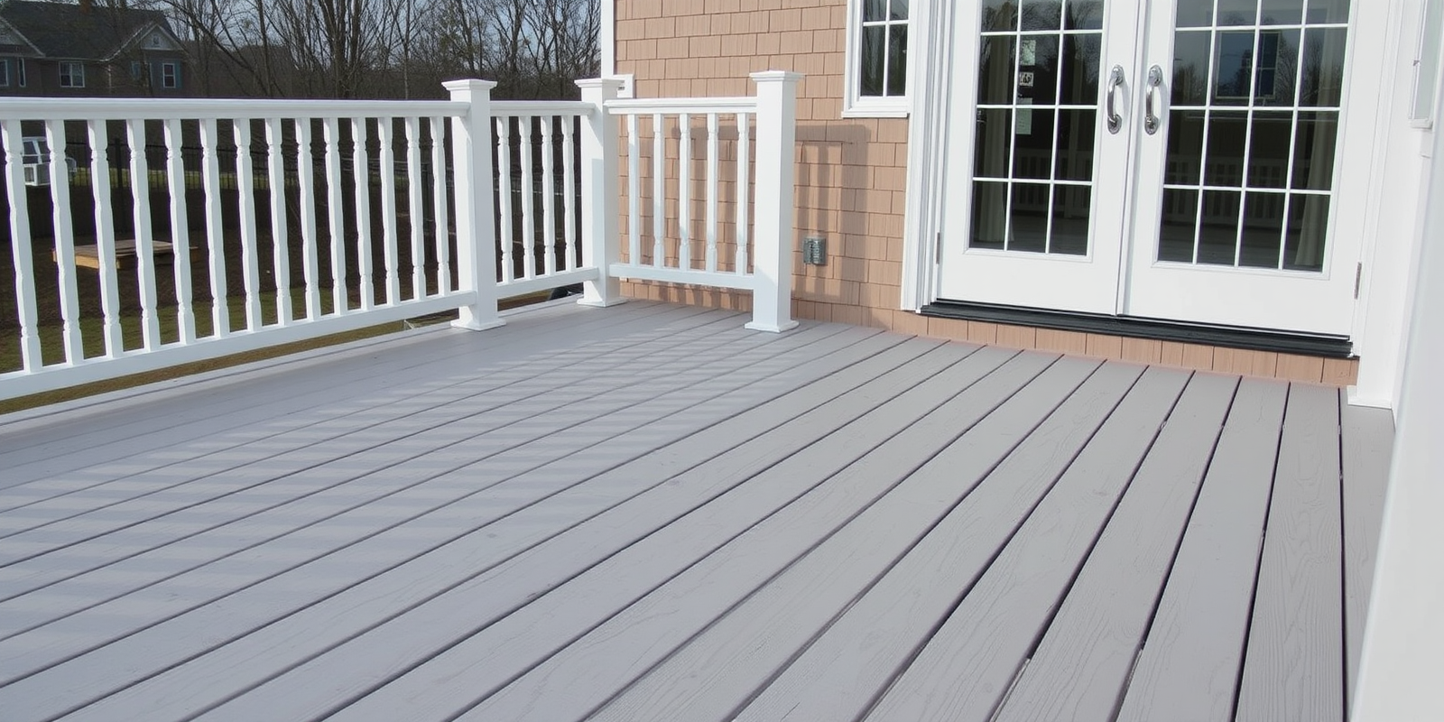 composite decking whitewash