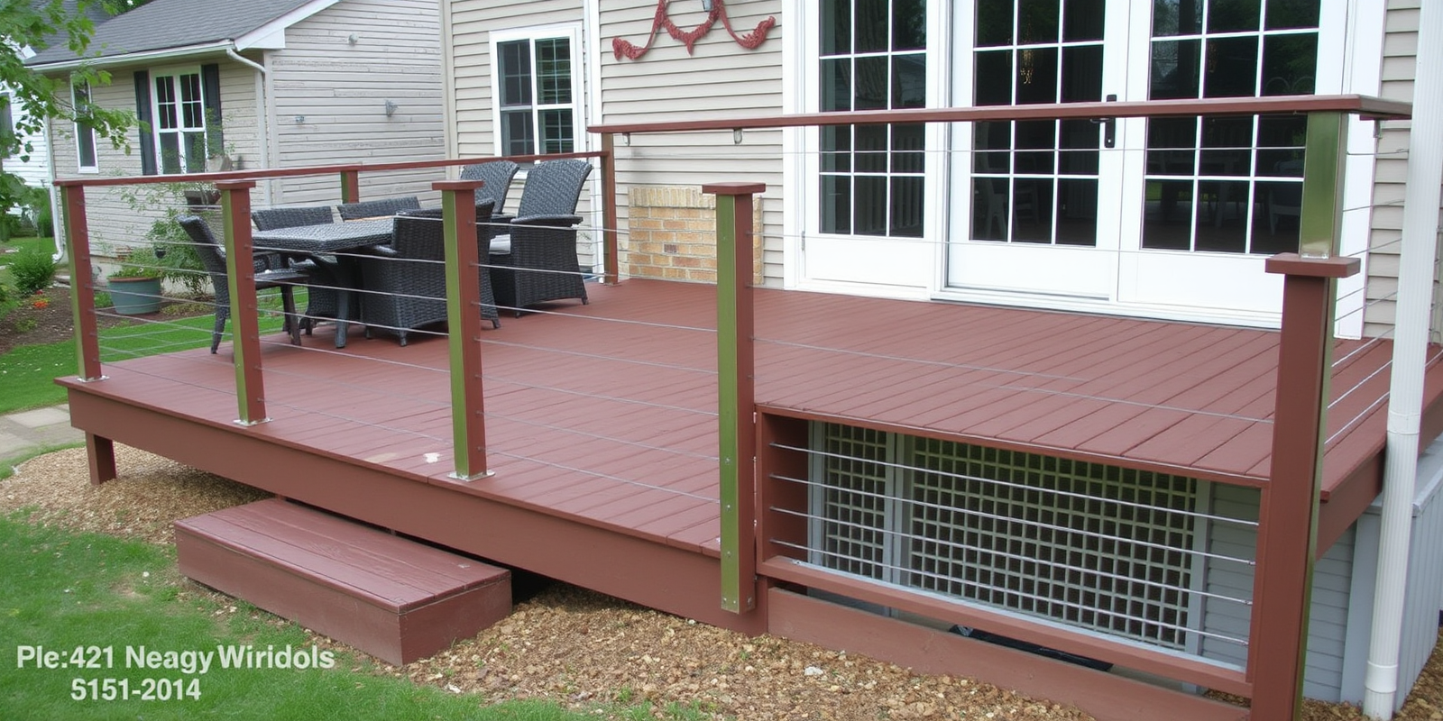 composite decking with cable railing ideas