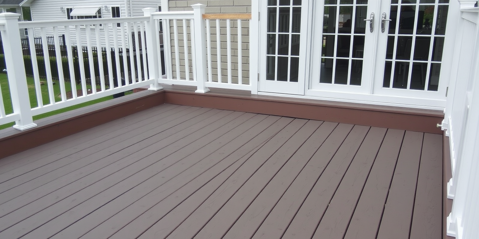 composite decking without fascia