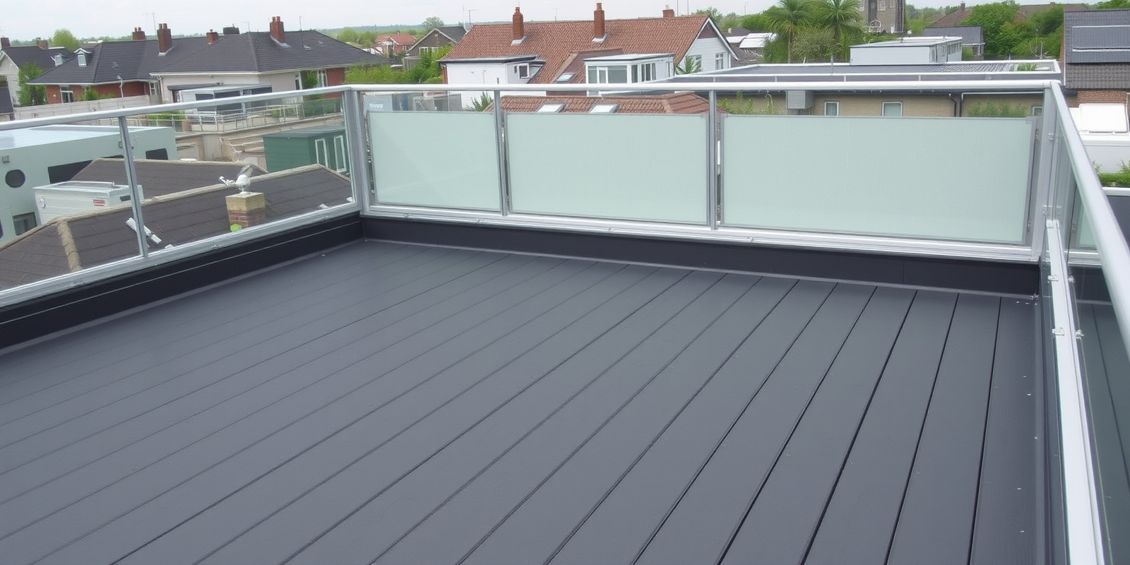 composite flat roof decking