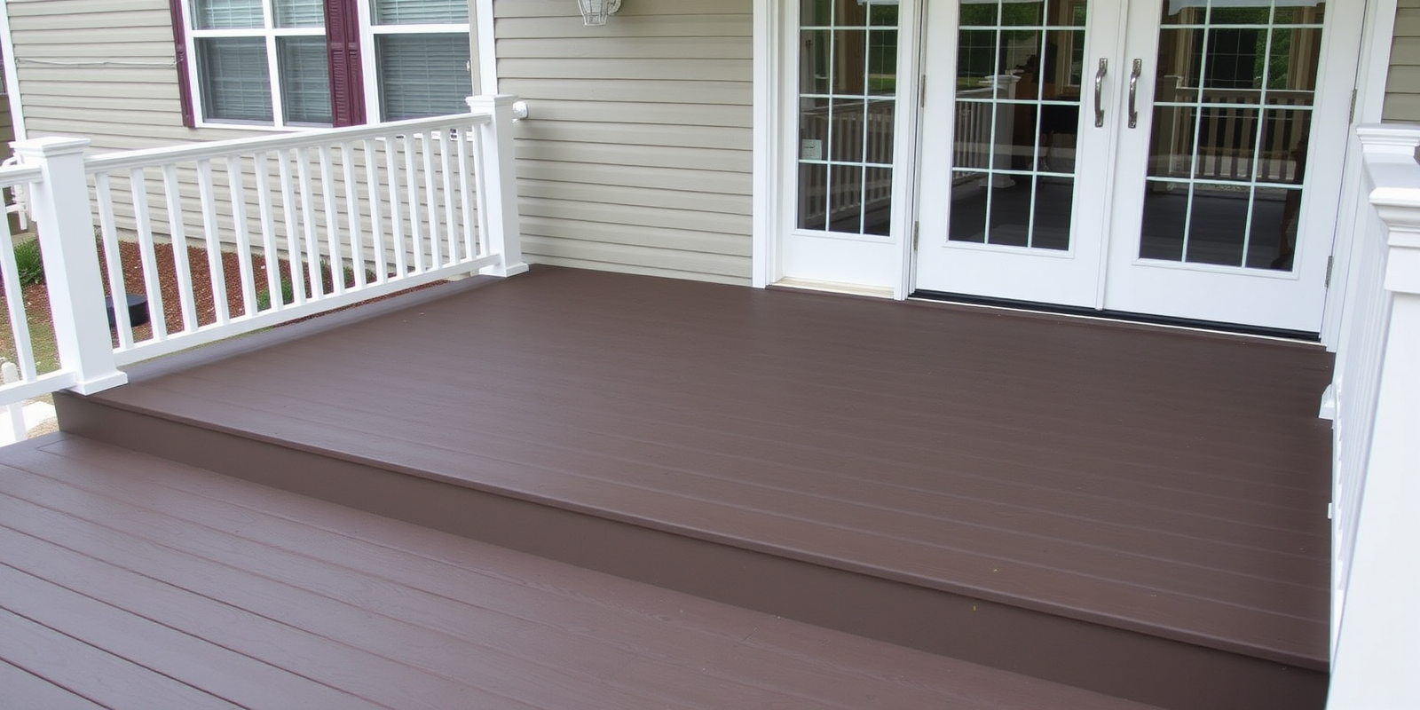 composite front porch decking