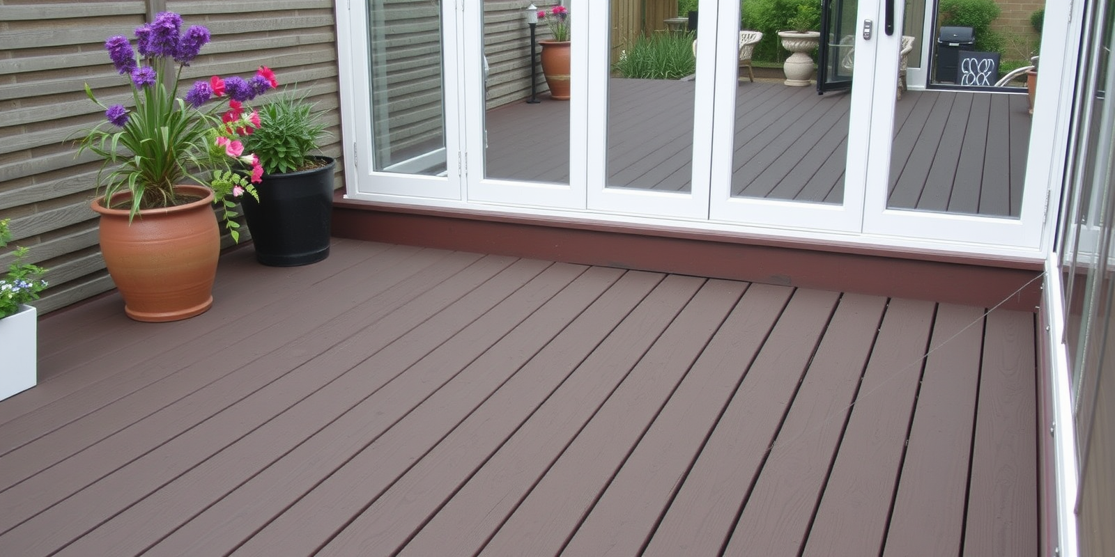 composite garden decking board