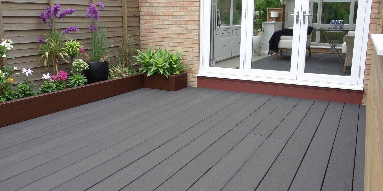 composite garden decking tiles