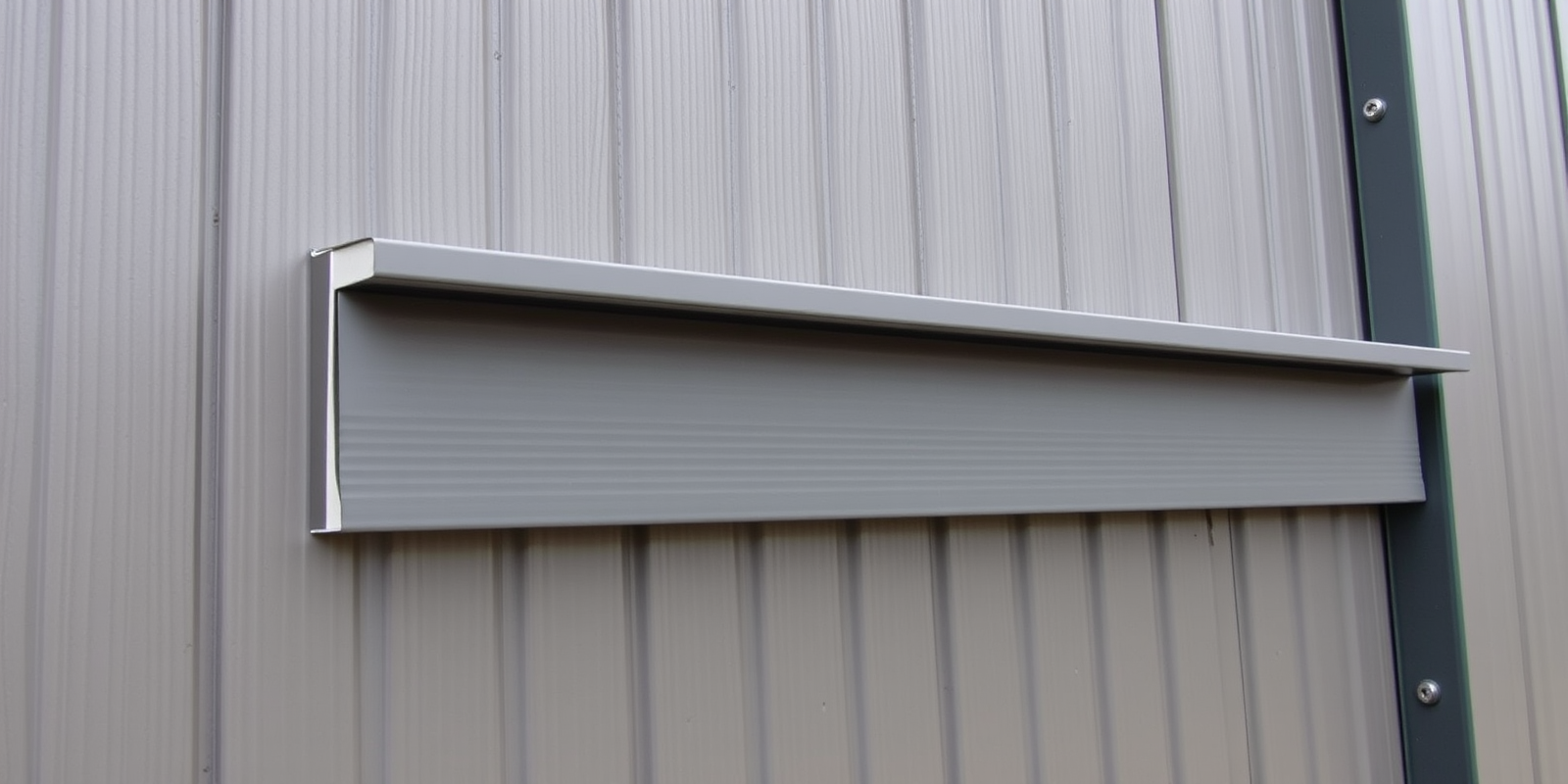 composite metal decking wall section