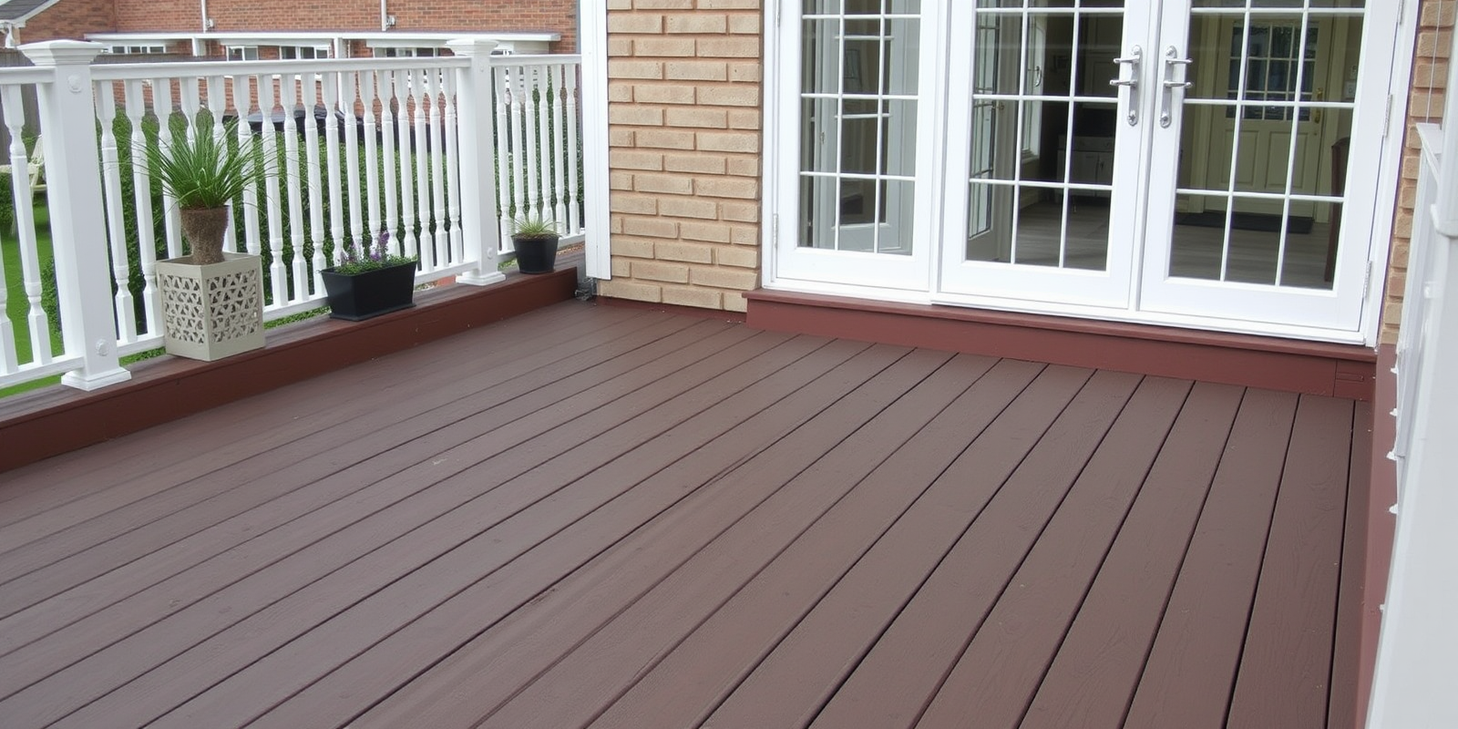 composite or wooden decking