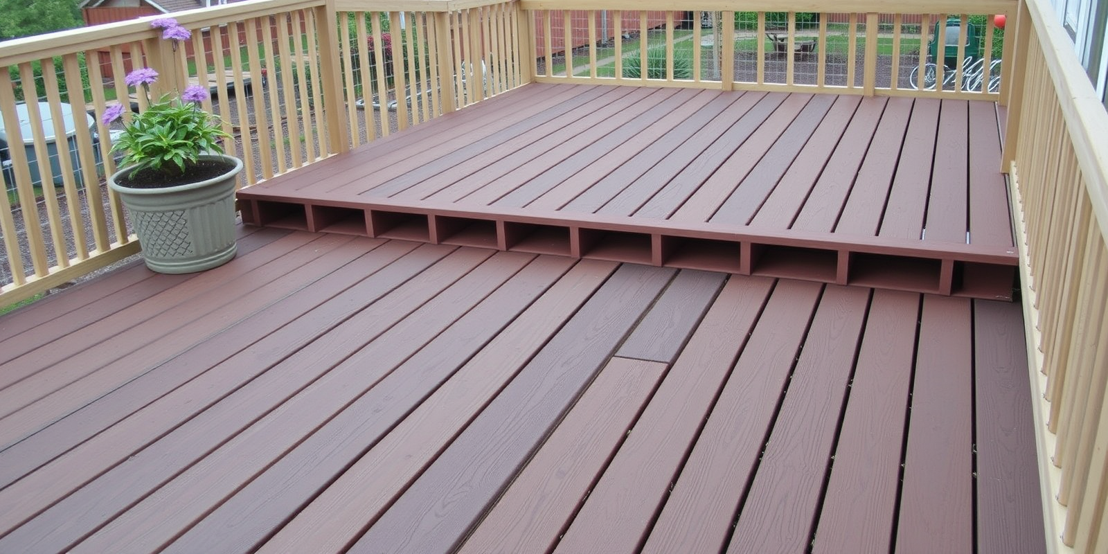 composite railway sleeper decking