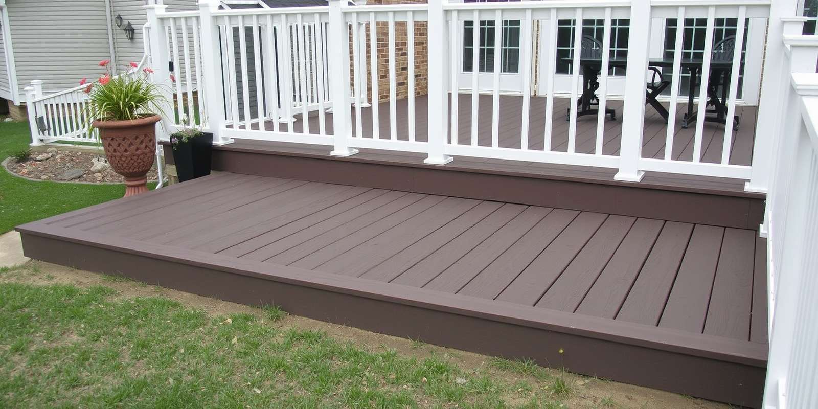 composite square edge decking