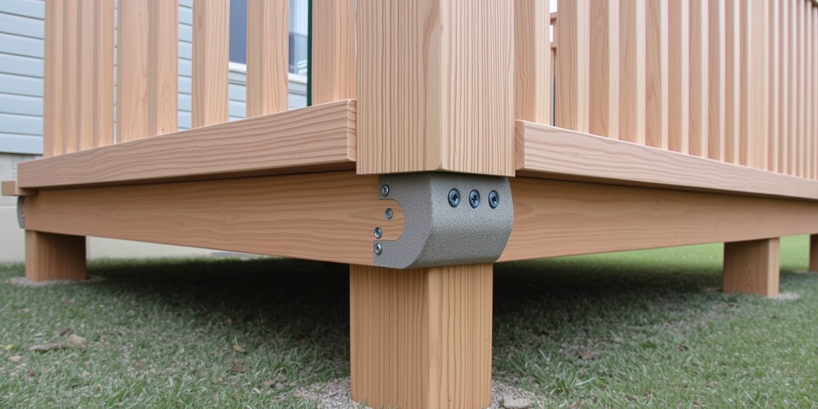 composite ultra decking connection at ends