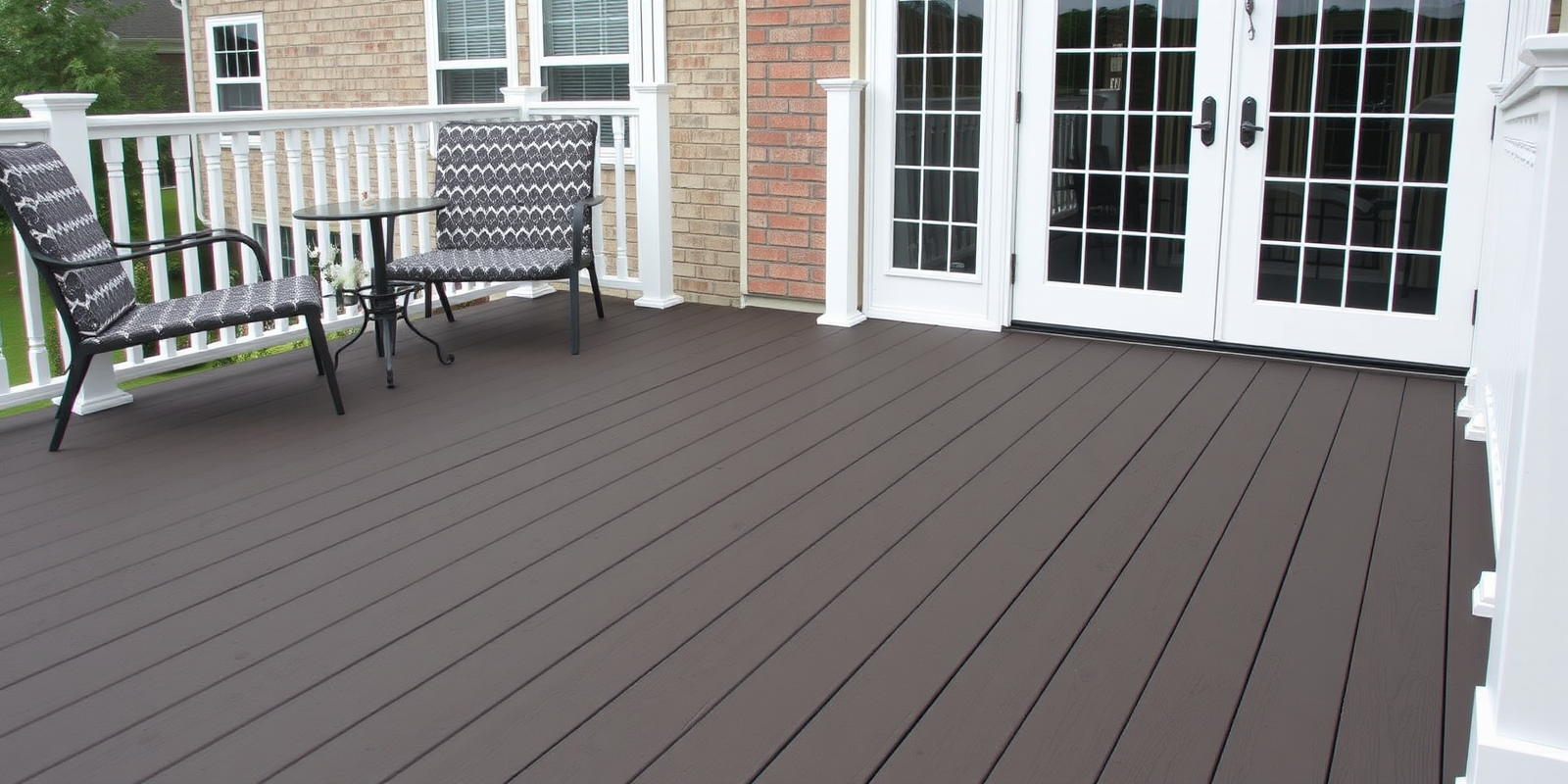 composite vinyl blend decking