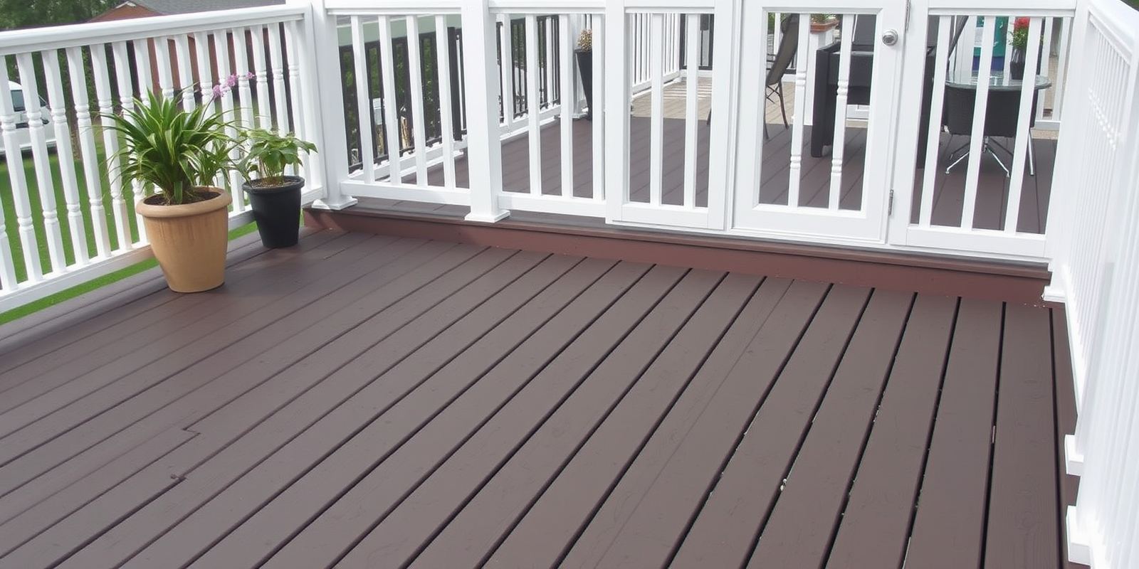 composite waterproof decking material