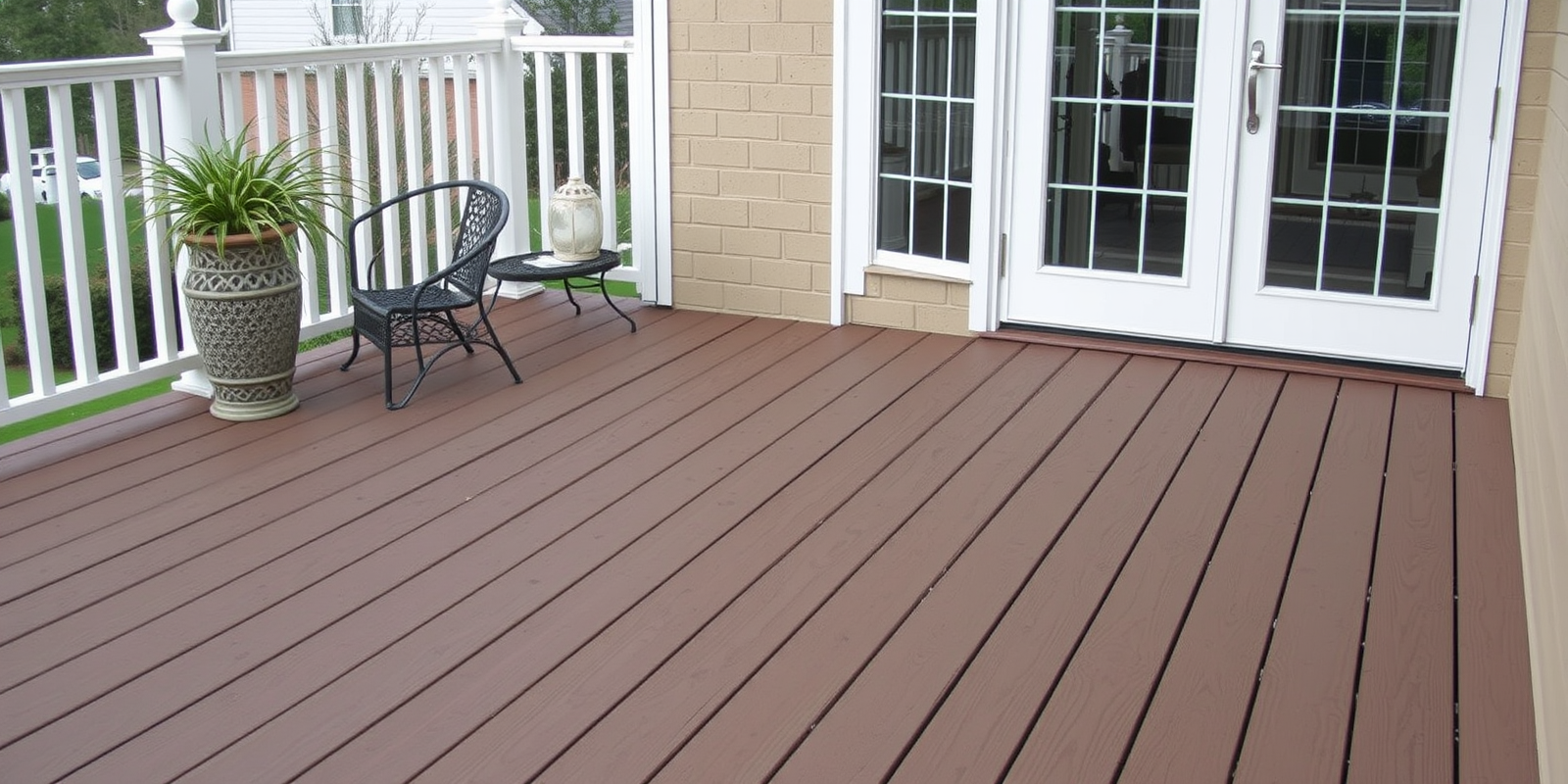 composite wood decking clearence