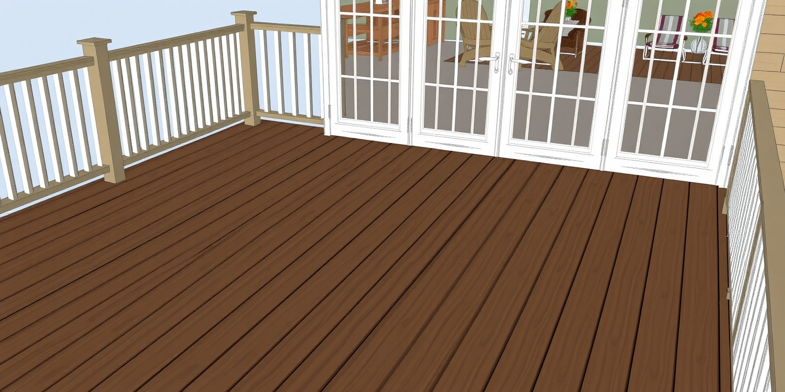 composite wood decking dwg