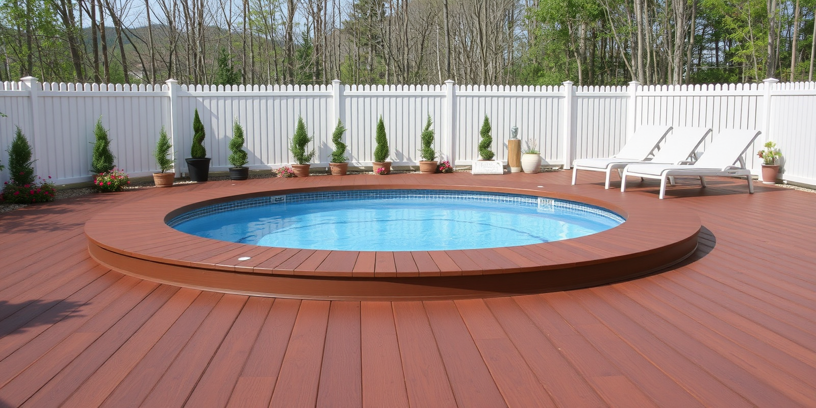 composite wood decking for pools