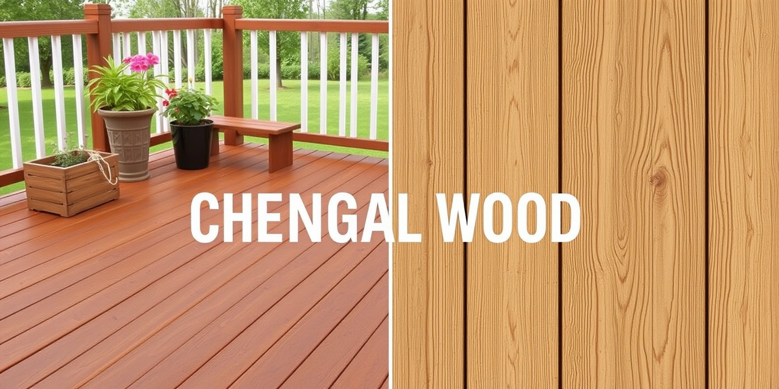 composite wood decking vs chengal wood