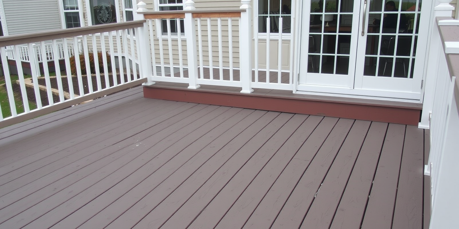 construction of deck with composite decking