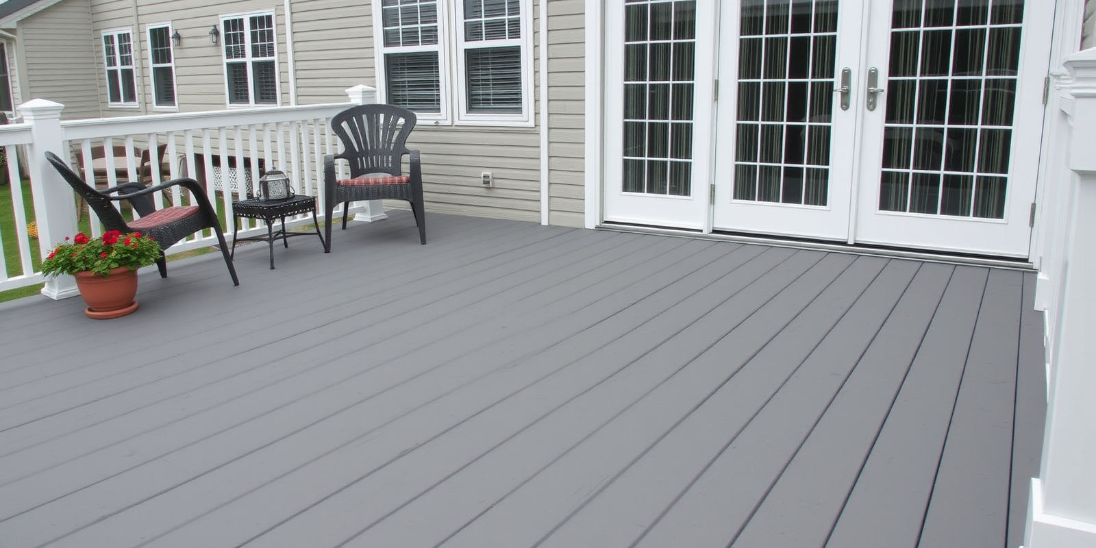 cottage gray composite decking