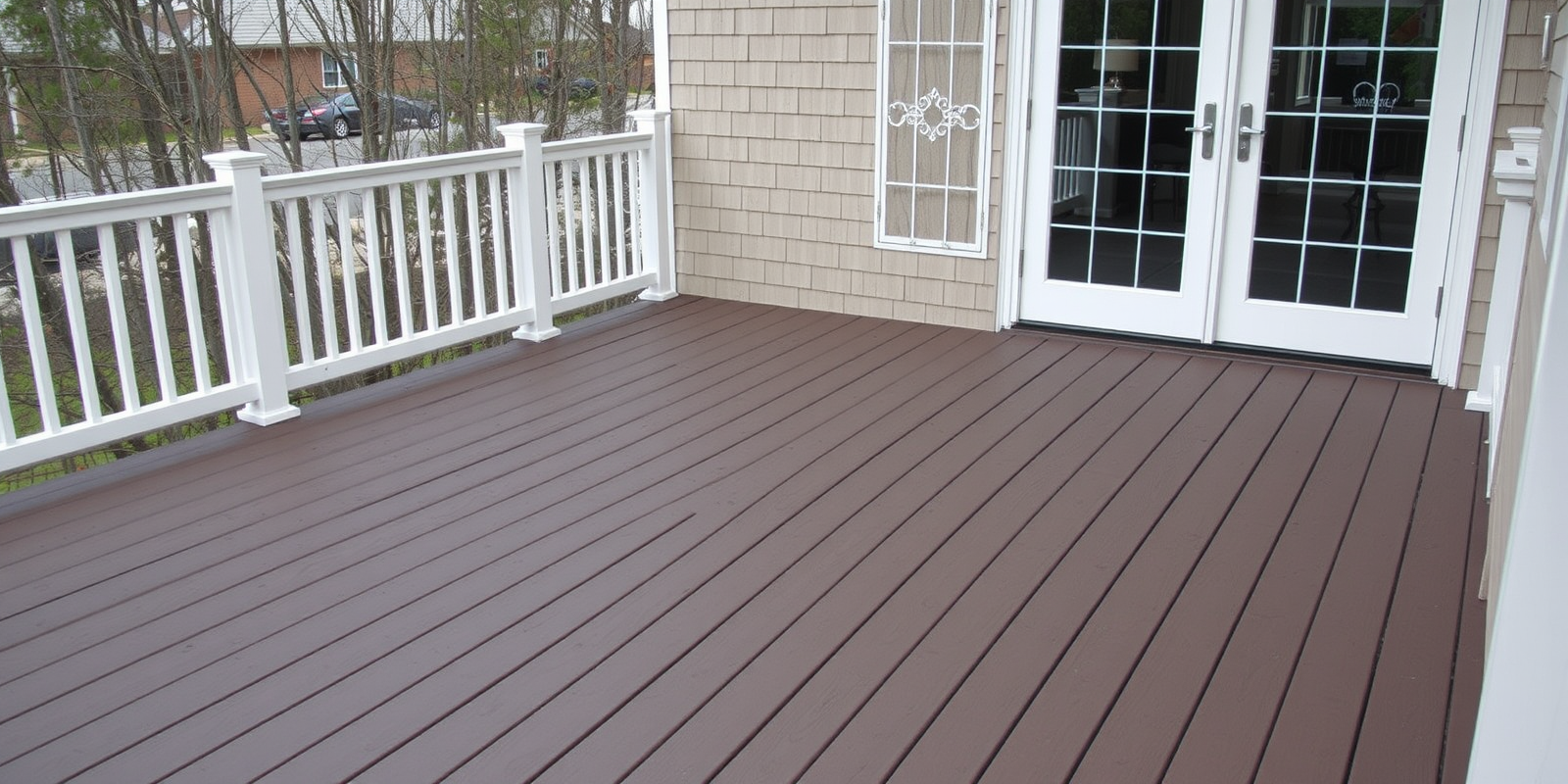 covering wood deck composite decking