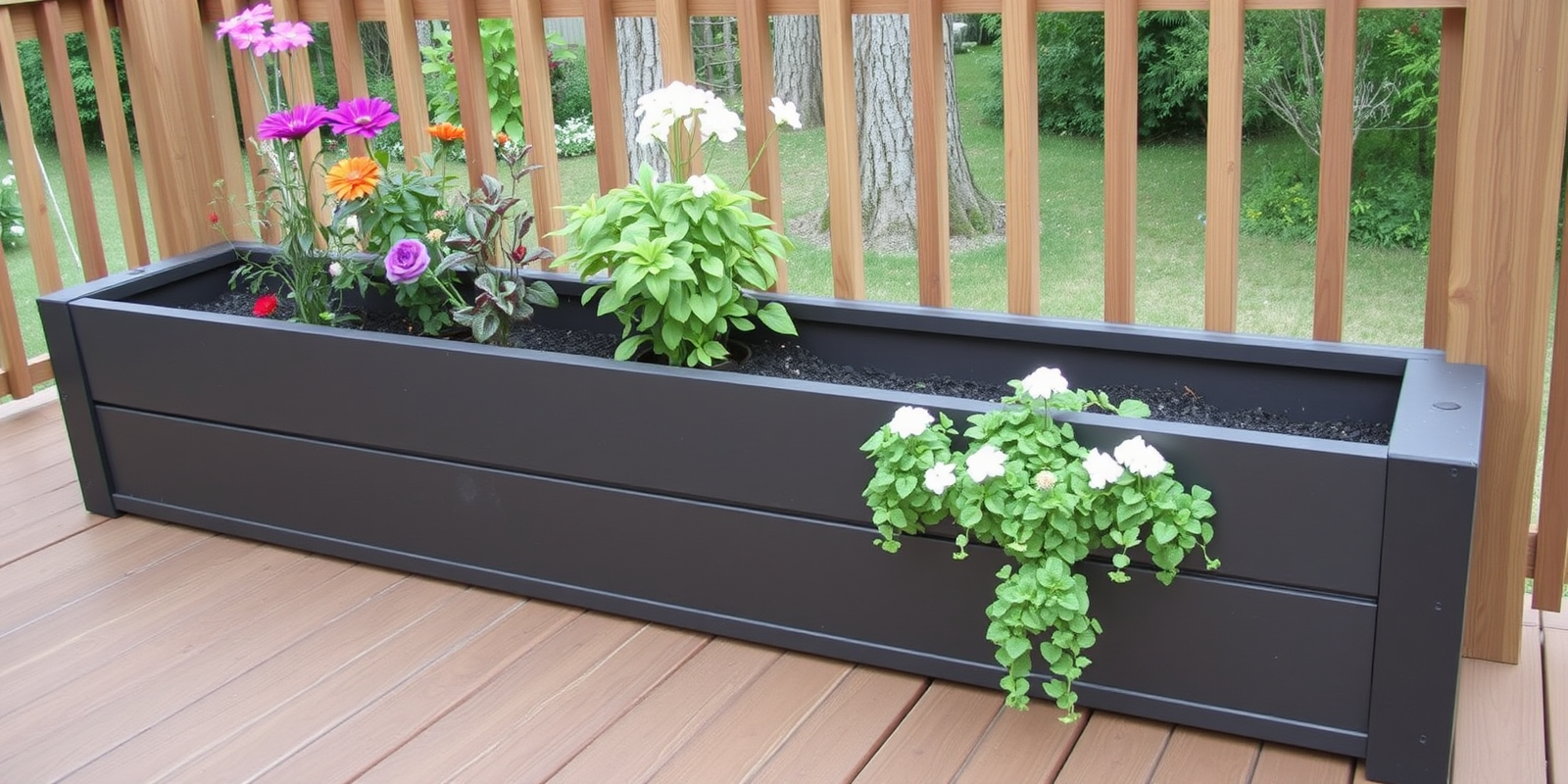 Creative DIY Composite Decking Planter Boxes Ideas