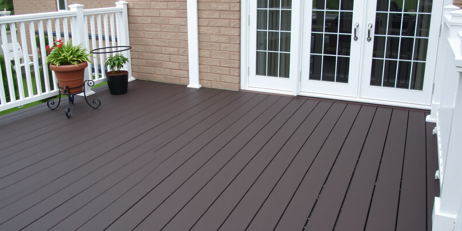 dark cocoa composite decking