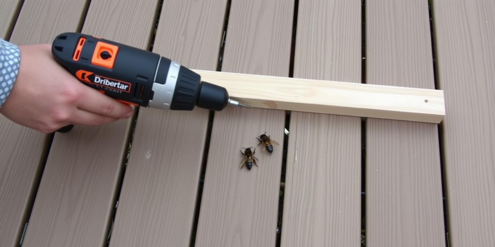 do carpenter bees drill into composite decking