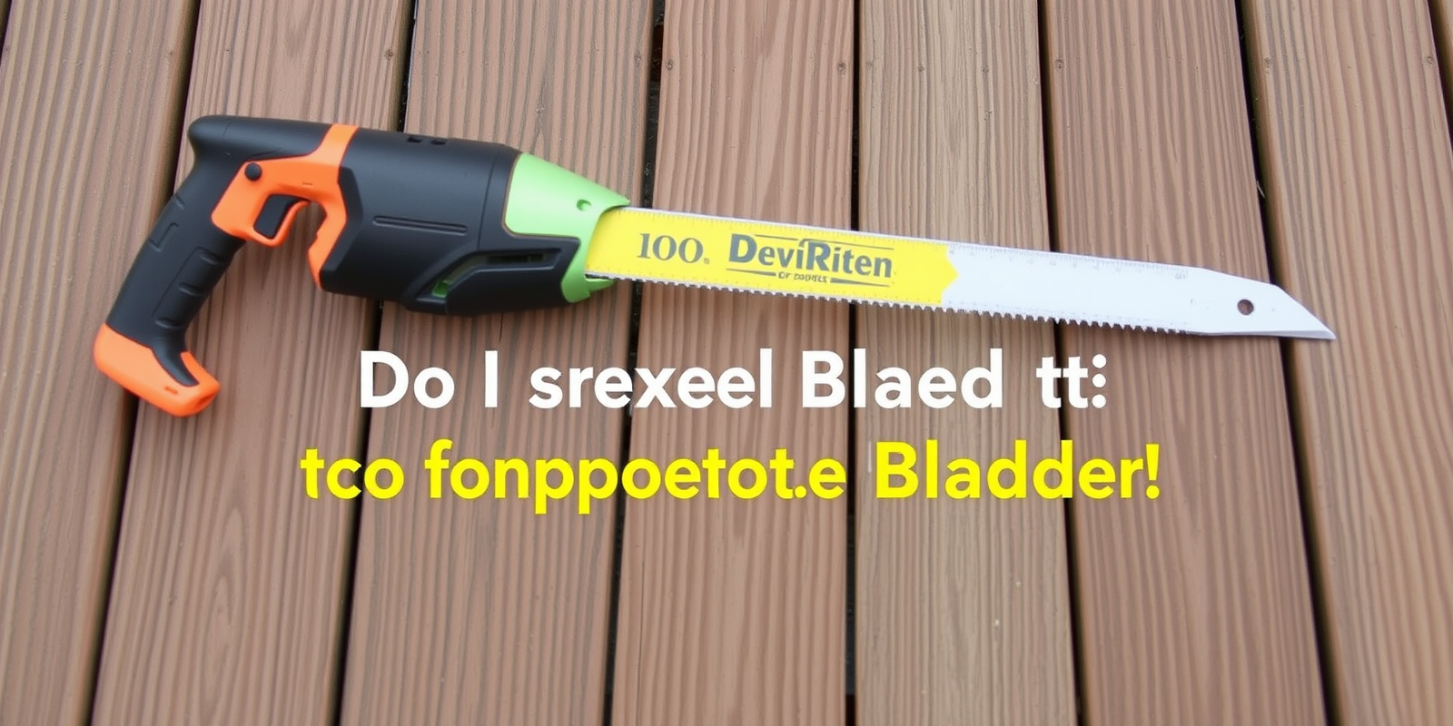 do i need a special blade to cut composite decking