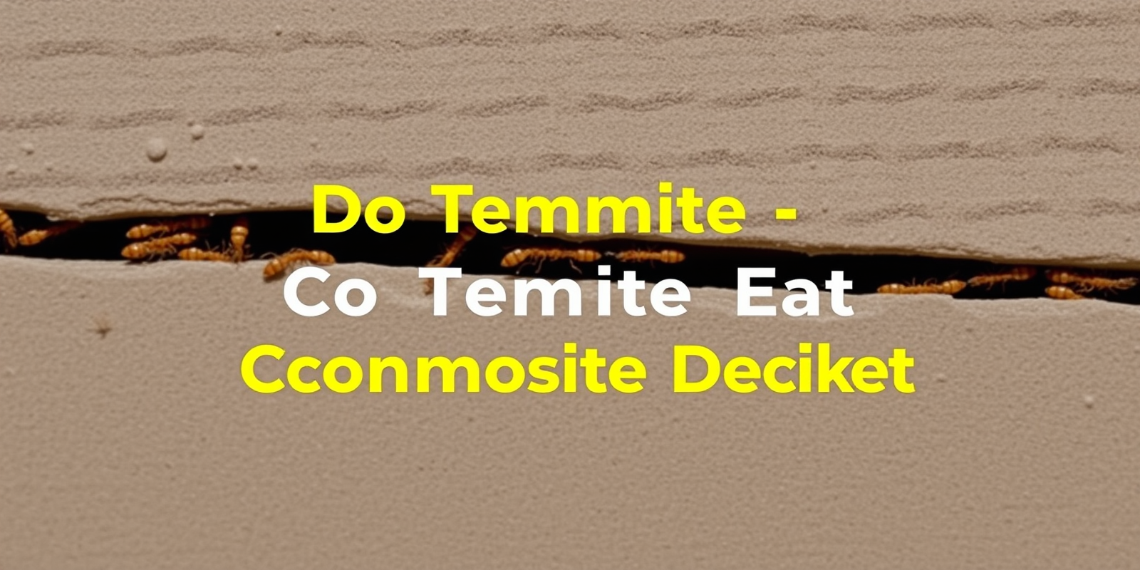 do termites eat composite decking