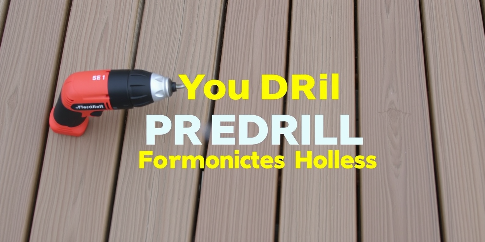 do you have to predrill holes for composite decking