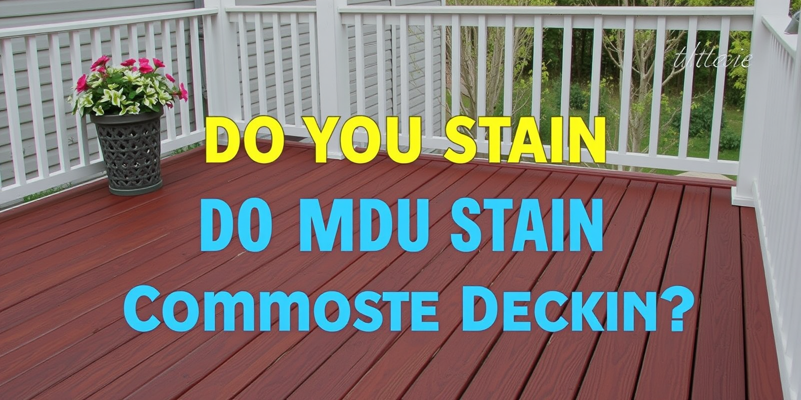 do you stain composite decking