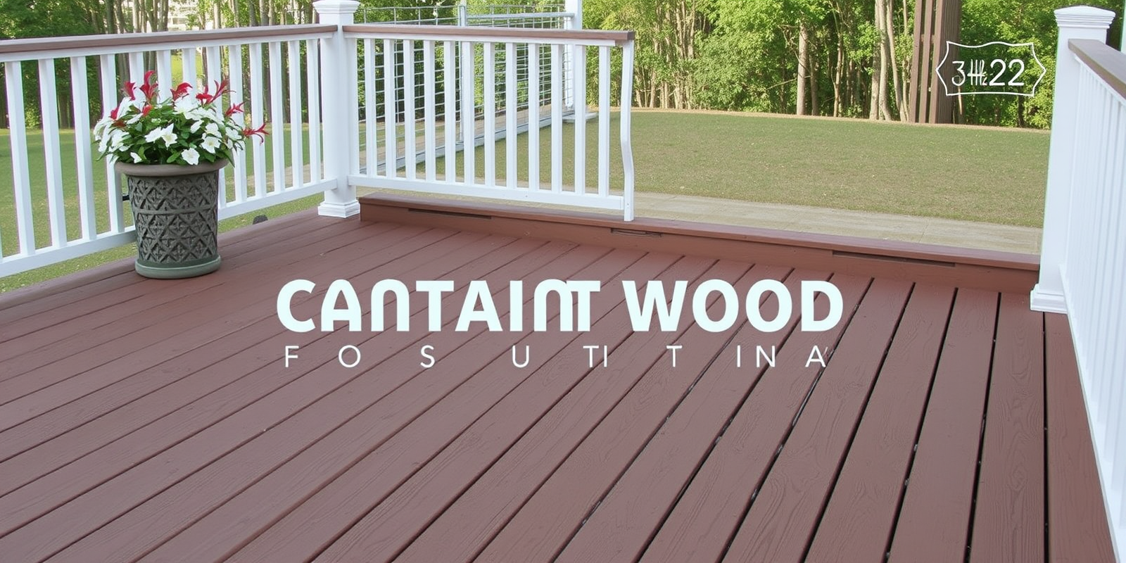 does all composite decking contain wood