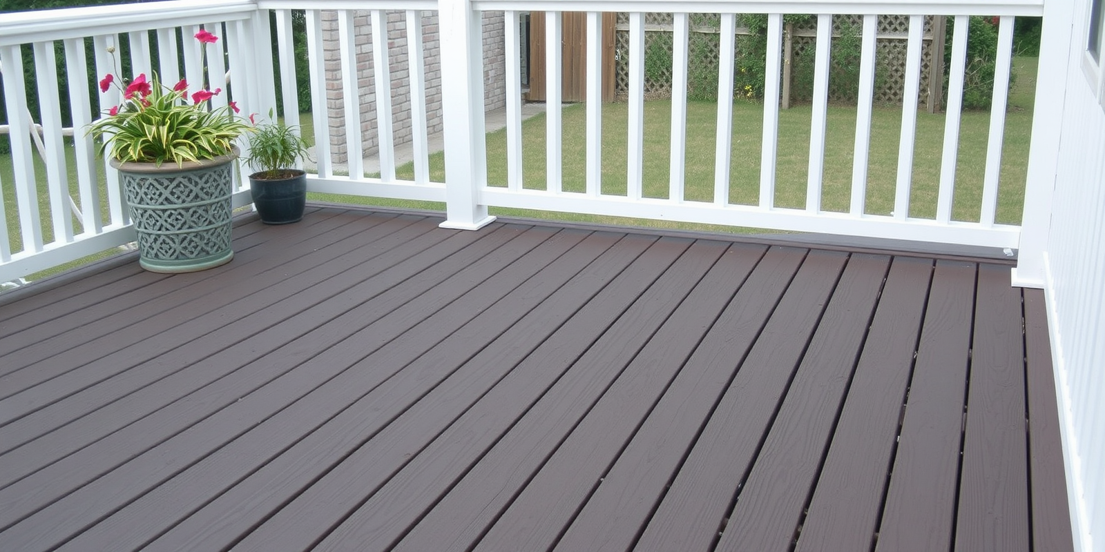 does anyone spray plastic decking with a grain composite