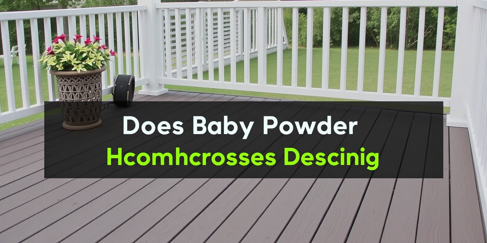 does baby powder hurt composite decking