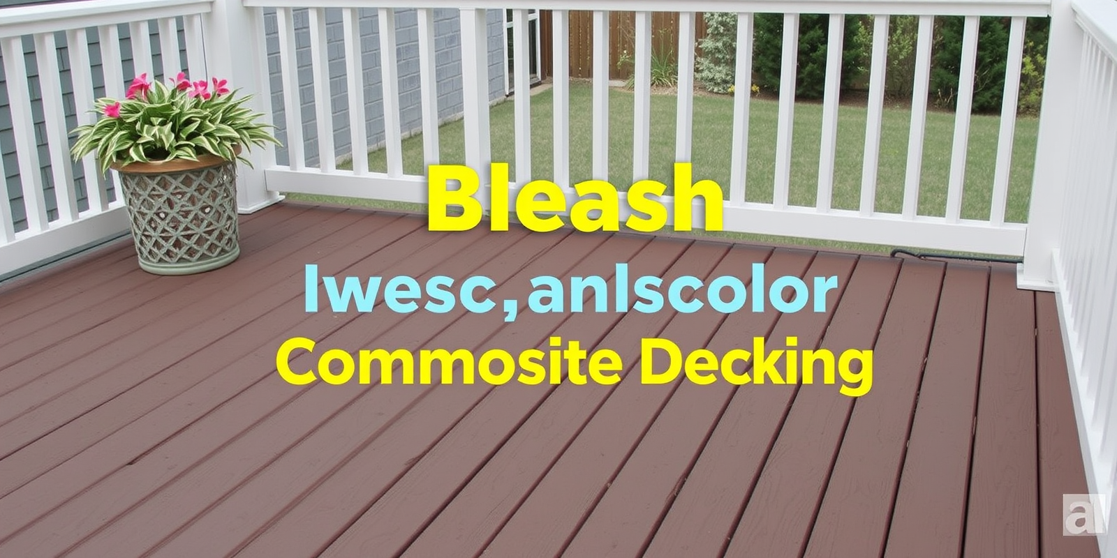 does bleach discolor composite decking