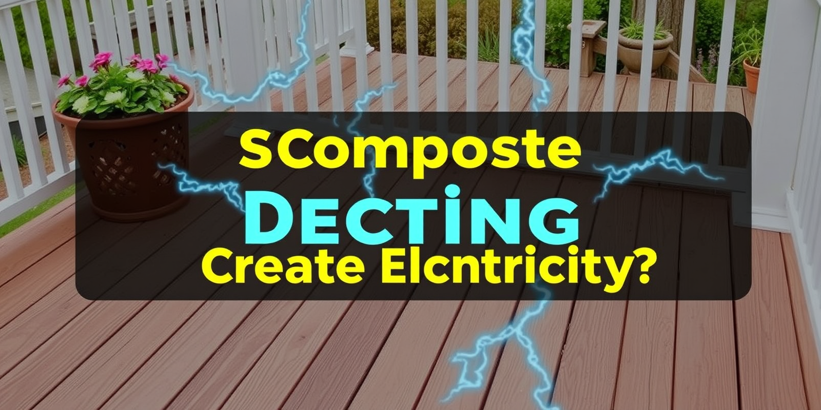 does composite decking create static electricity