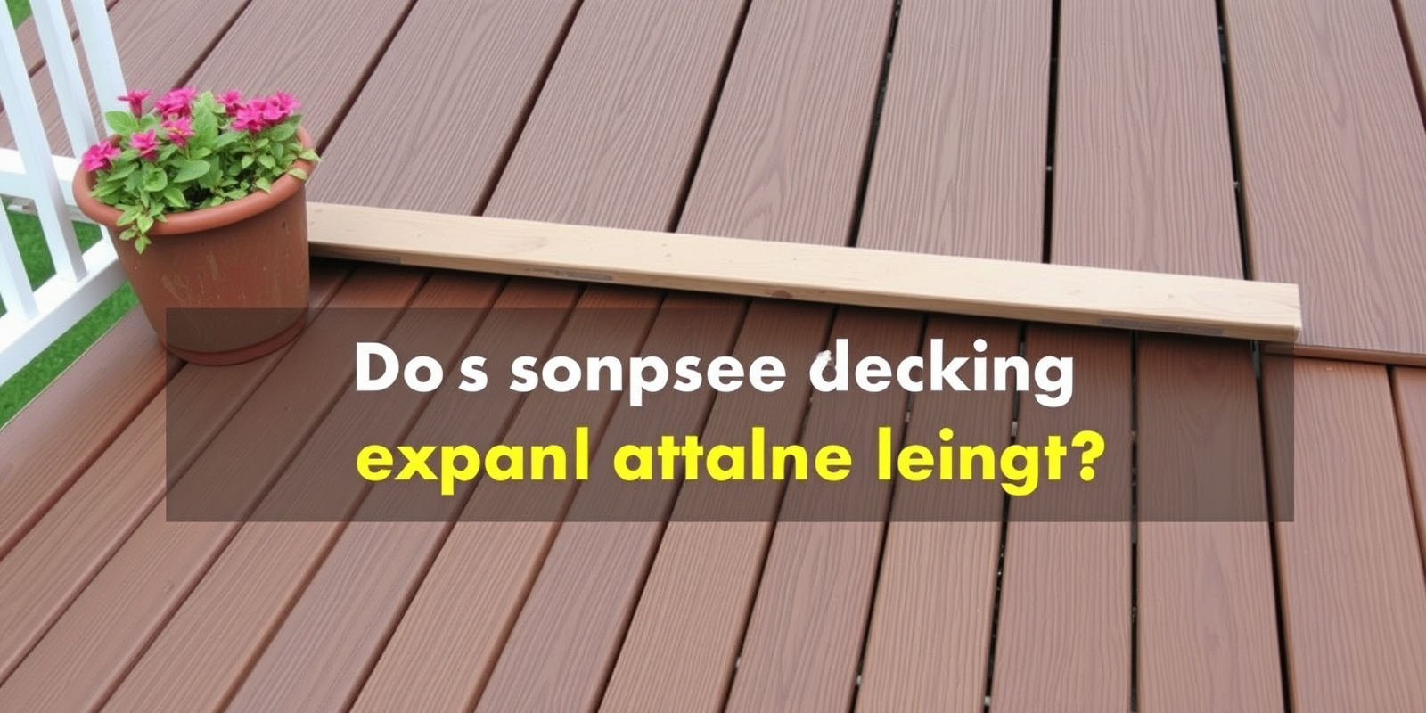 does composite decking expand along its length