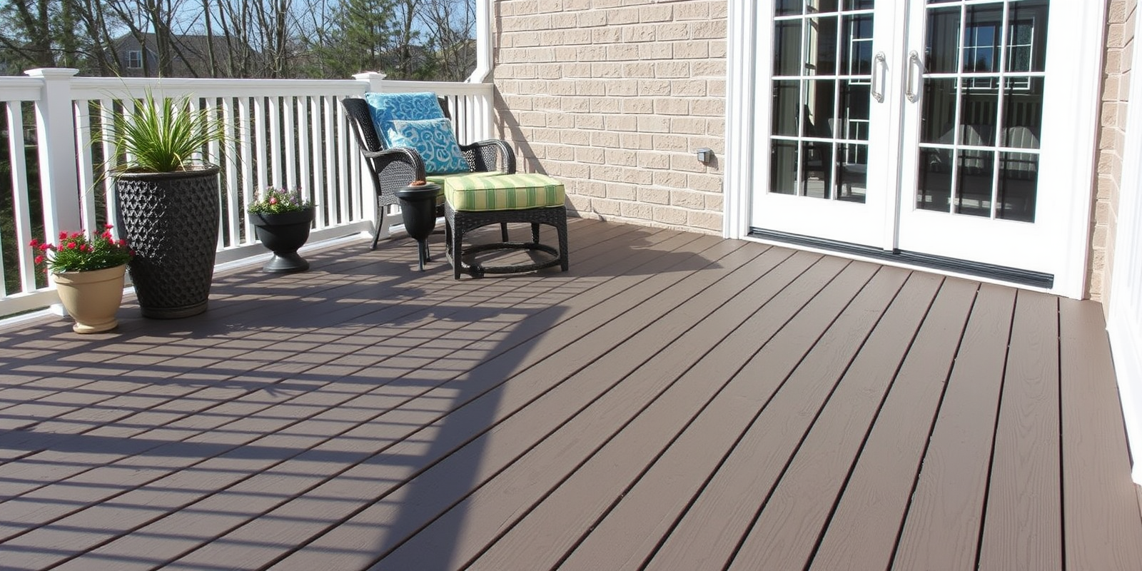 does composite decking get hot direct sunlight