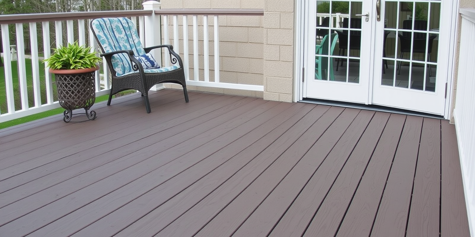 does composite decking get hot or slippery