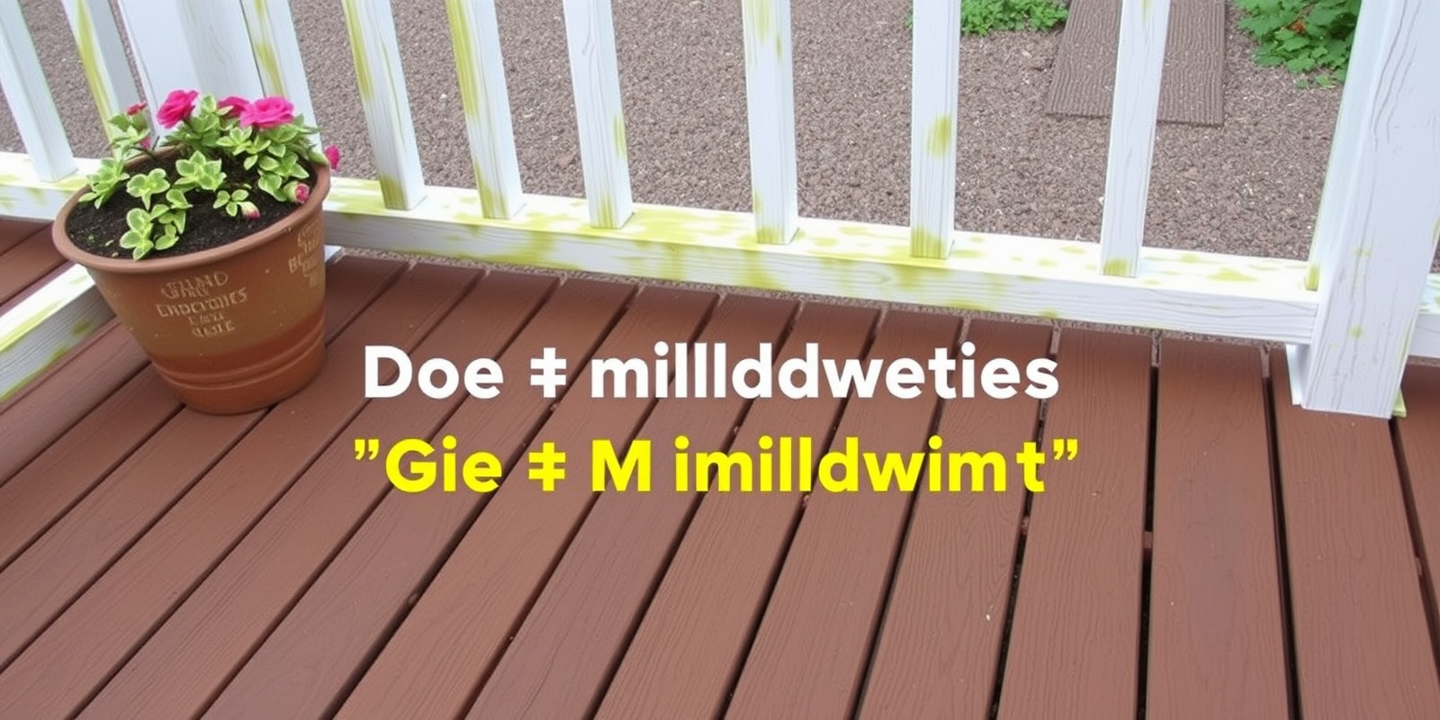 does composite decking get mildew inside