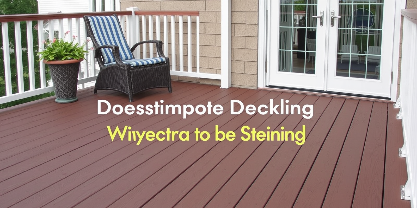 does composite decking need to be stained