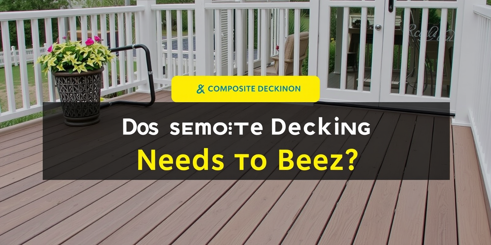 does composite decking needs to be sealed