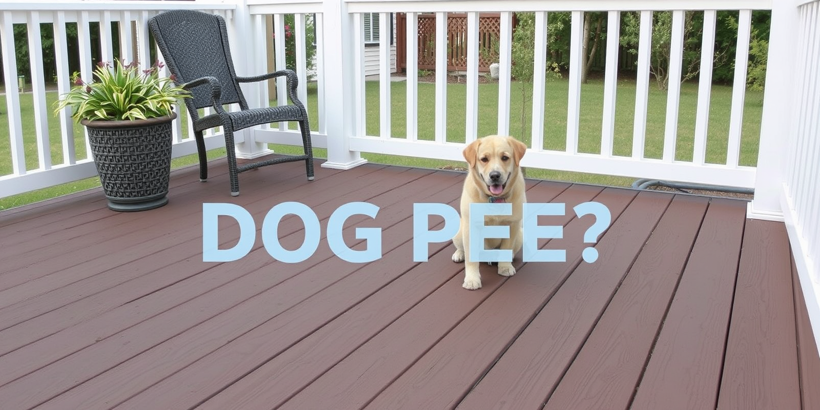 does composite decking smell dog pee