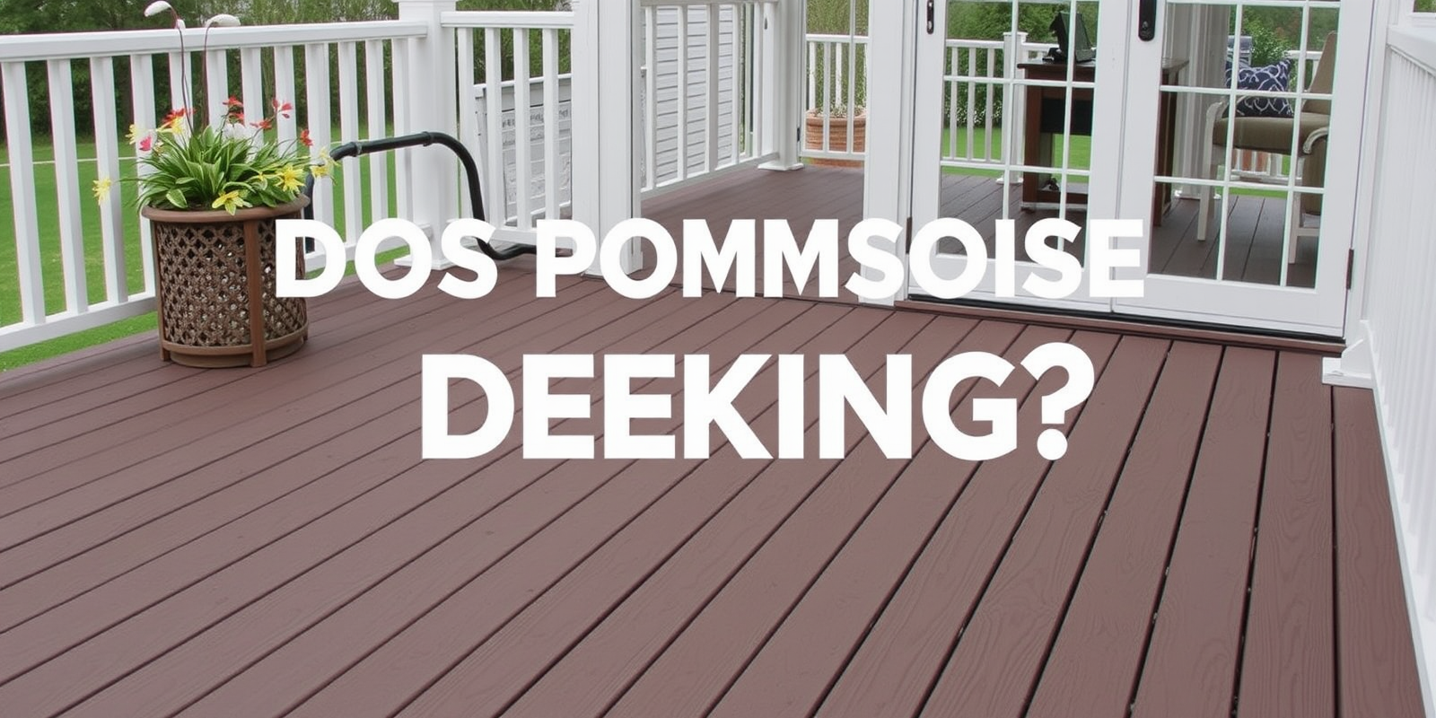 does composite decking smell