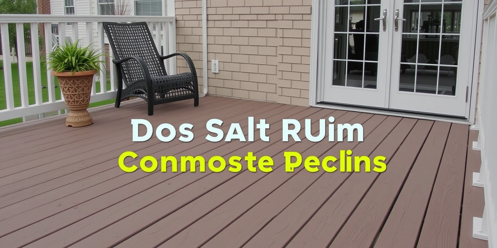 does salt ruin composite decking