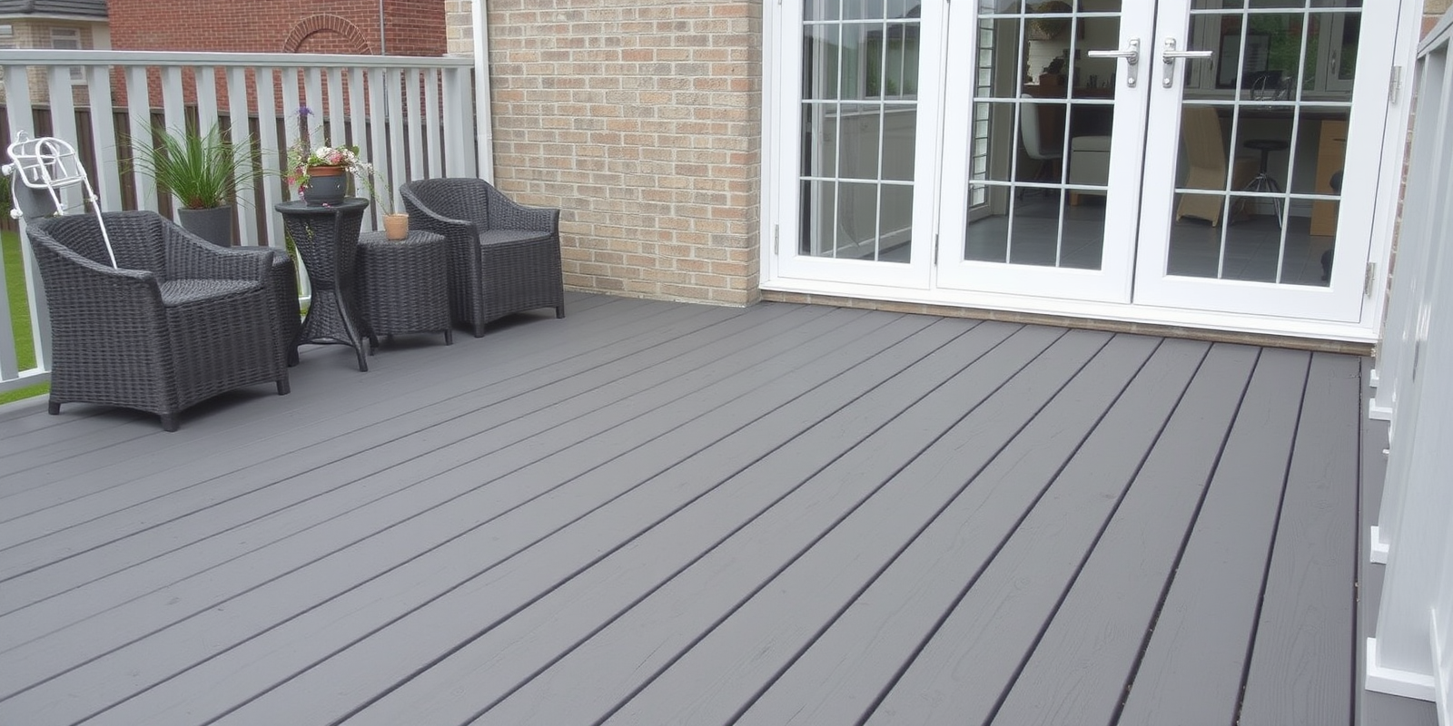 dove grey composite decking