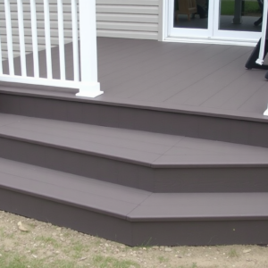 front step composite decking