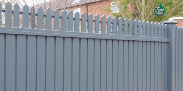 grey composite fencing