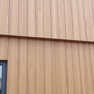 imitation wood composite facade cladding