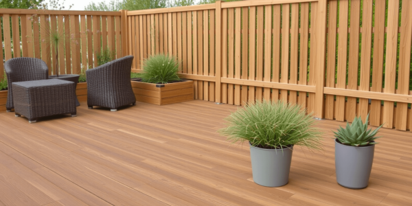 Innovative Outdoor Solutions: WPC Decking and Fencing with Parquet Finish