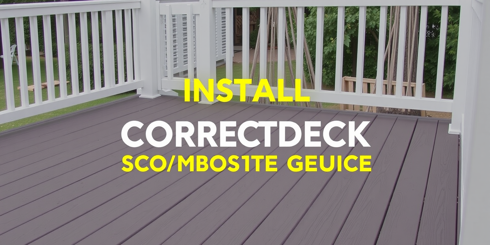 Installing CorrectDeck Composite Decking: Step-by-Step Guide